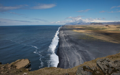 country south coast landscape In Iceland