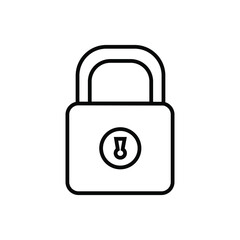 Lock icon vector. Closed illustration sign. padlock padlock.
