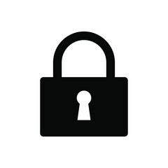 Lock icon vector. Closed illustration sign. padlock padlock.
