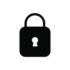 Lock icon vector. Closed illustration sign. padlock padlock.
