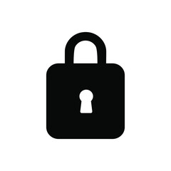 Lock icon vector. Closed illustration sign. padlock padlock.
