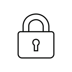 Lock icon vector. Closed illustration sign. padlock padlock.
