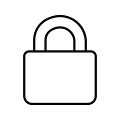 Lock icon vector. Closed illustration sign. padlock padlock.
