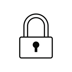 Lock icon vector. Closed illustration sign. padlock padlock.
