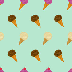 아이스크림 콘 패턴