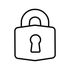 Lock icon vector. Closed illustration sign. padlock padlock.
