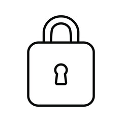 Lock icon vector. Closed illustration sign. padlock padlock.
