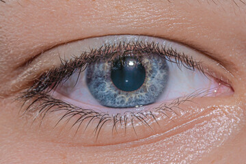 A close up shot of a human Eye