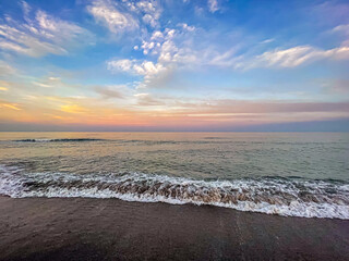 Early morning dramatic sky off the gulf coast of Florida