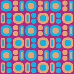 Rounded abstract seamless pattern - accent for any surfaces.