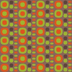 Rounded abstract seamless pattern - accent for any surfaces.