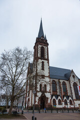 Fototapeta na wymiar ドイツ　ダルムシュタットの聖エリザベス教会　Sankt Elisabeth