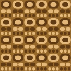Rounded abstract seamless pattern - accent for any surfaces.