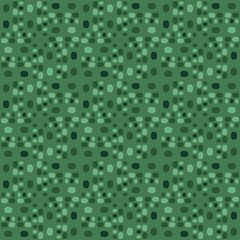 Rounded abstract seamless pattern - accent for any surfaces.