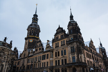 Fototapeta na wymiar ドイツ　ドレスデンの旧市街のドレスデン城