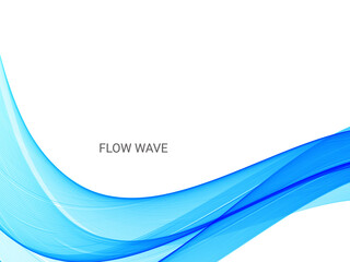 Obraz premium Abstract stylish decorative blue curve pattern wave background