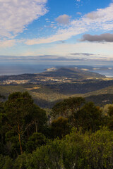 View of Hobart city from Mount Wellington