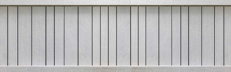 Panorama of White vertical Wooden Wall Texture Background, Top-down of table wooden for a white Pattern and White soft wood surface as background, Wood surface for texture