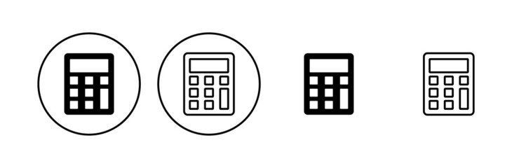 Calculator icon set. Accounting calculator icon. calculator vector