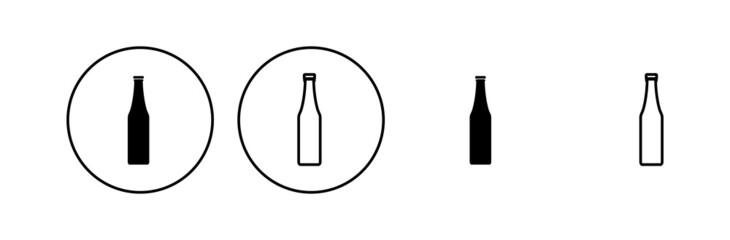Bottle icon set. bottle vector icon