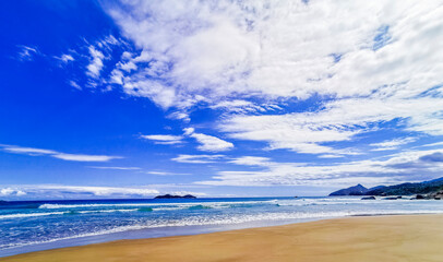 Fototapeta na wymiar Praia Lopes Mendes beach on tropical island Ilha Grande Brazil.