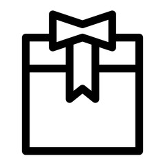 Obraz premium Gift Line Icon Vector