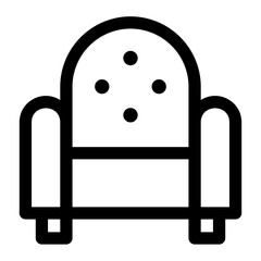 Sofa Line Icon Vector