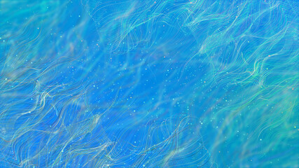 Magic Blue Dust with Waving Lines