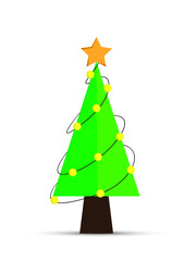 Christmas tree illustration