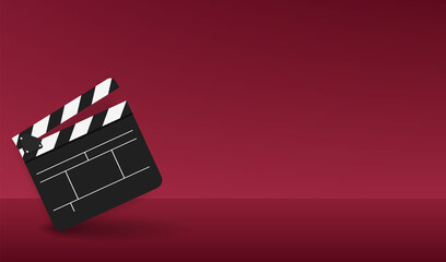 background with clapper film board