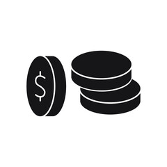 coin icons symbol vector elements for infographic web