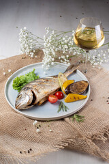 fish with lemon and herbs