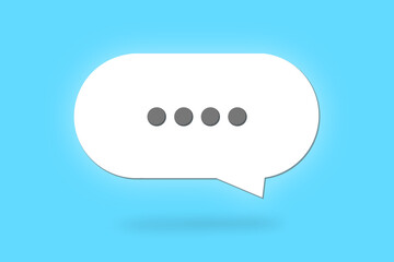 The white character of the comment sign. An empty place for conversation.