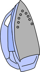 立つアイロンのイラスト素材