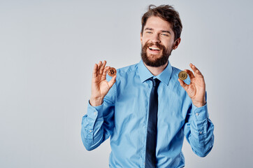 business man in shirt with tie money management finance