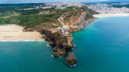 Faro de Nazare dron