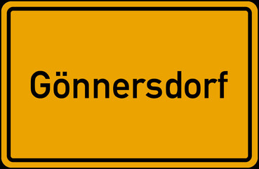 Village Sign Of Gönnersdorf