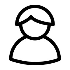 Man Line Icon Vector