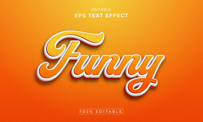 Funny Editable 3d Text Effect Design