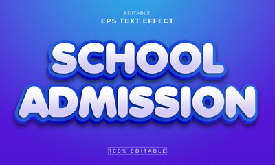 Back To School Editable 3d Text Effect Design