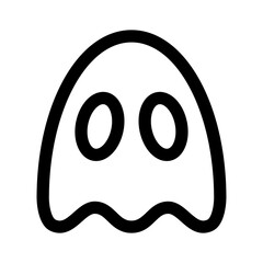 Ghost Line Icon Vector