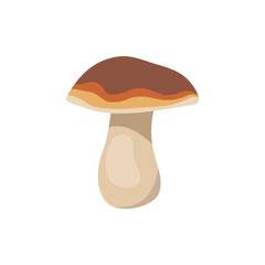 Mushroom icon. Healthy wholesome food, forest plant