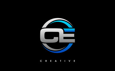 CE Letter Initial Logo Design Template Vector Illustration