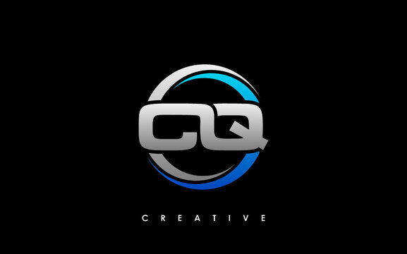 CQ Letter Initial Logo Design Template Vector Illustration