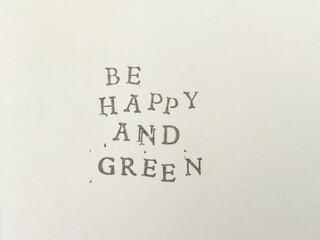 Photograph of letters stamped in black ink, rustic image, sepia, traditional typewriter typography. Ideal for creating posts for your social networks and blog.