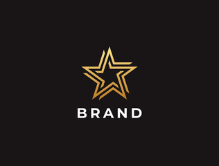 Abstract star logo template. Five  arrows business logotype. Victory, leadership, money, team, success symbol, Vector illustration.
- 452925242