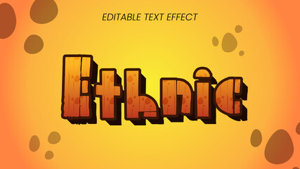 ethnic text style effect