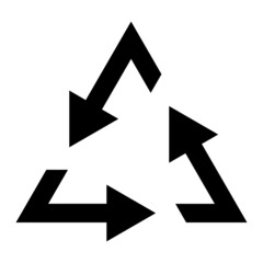 Vector Recycle Glyph Icon Design