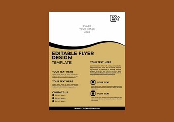 Unique and colorful editable flyer design