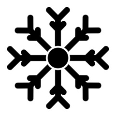 Vector Snow Glyph Icon Design